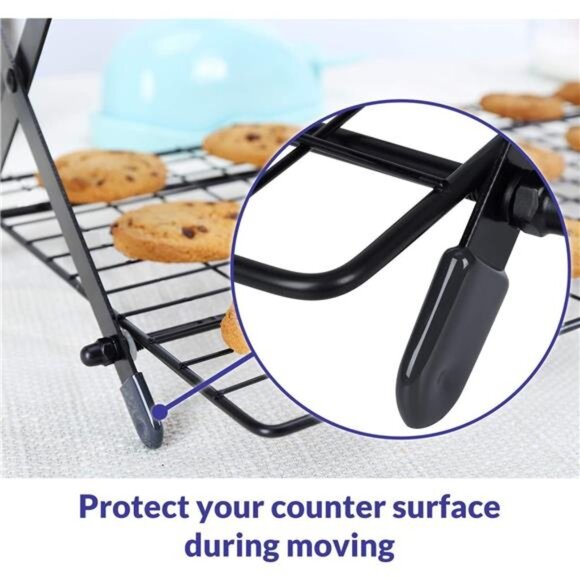 Geesta 2/3/4-Tier Upgraded Collapsible Cooling Rack with Adjustable 3 Setting - Picture 4 of 7